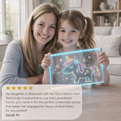 Glow Sketch Pad™         The Light-Up Pad Kids Love