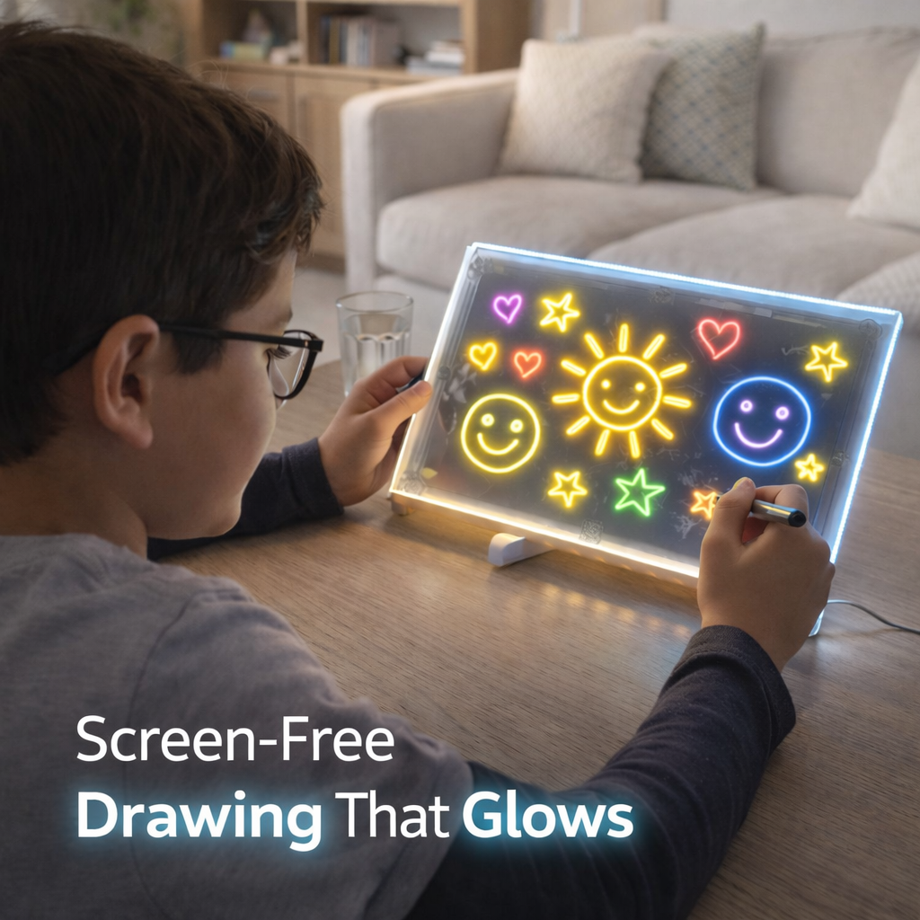 Glow Sketch Pad™         The Light-Up Pad Kids Love