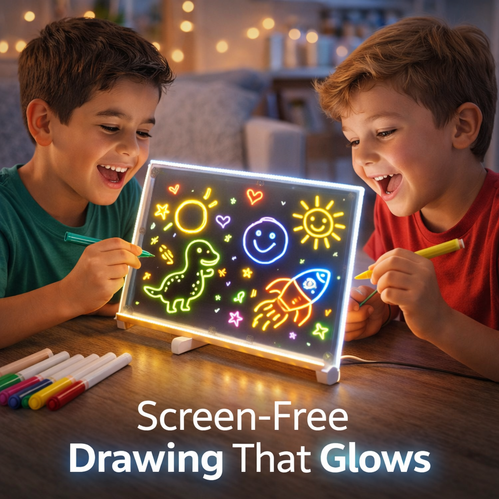 Glow Sketch Pad™         The Light-Up Pad Kids Love